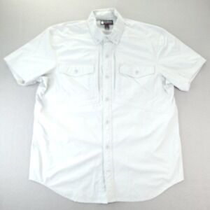 Alaskan Hardgear Silverstrike Shirt Mens L Silver Vented Fishing Work Pockets